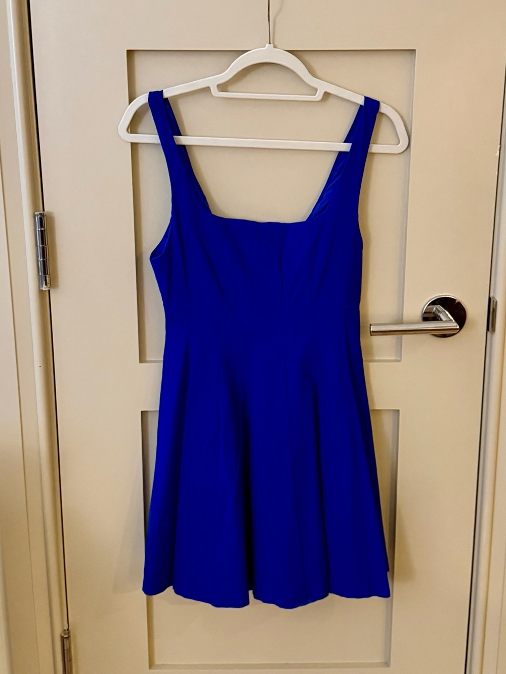 Blue A-Line “See You Later” Sleeveless Mini Dress